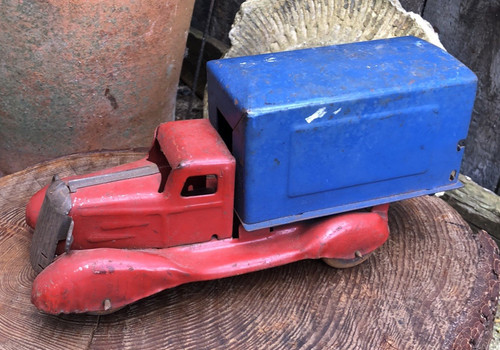 Vintage marx toys delivery van - vintage,